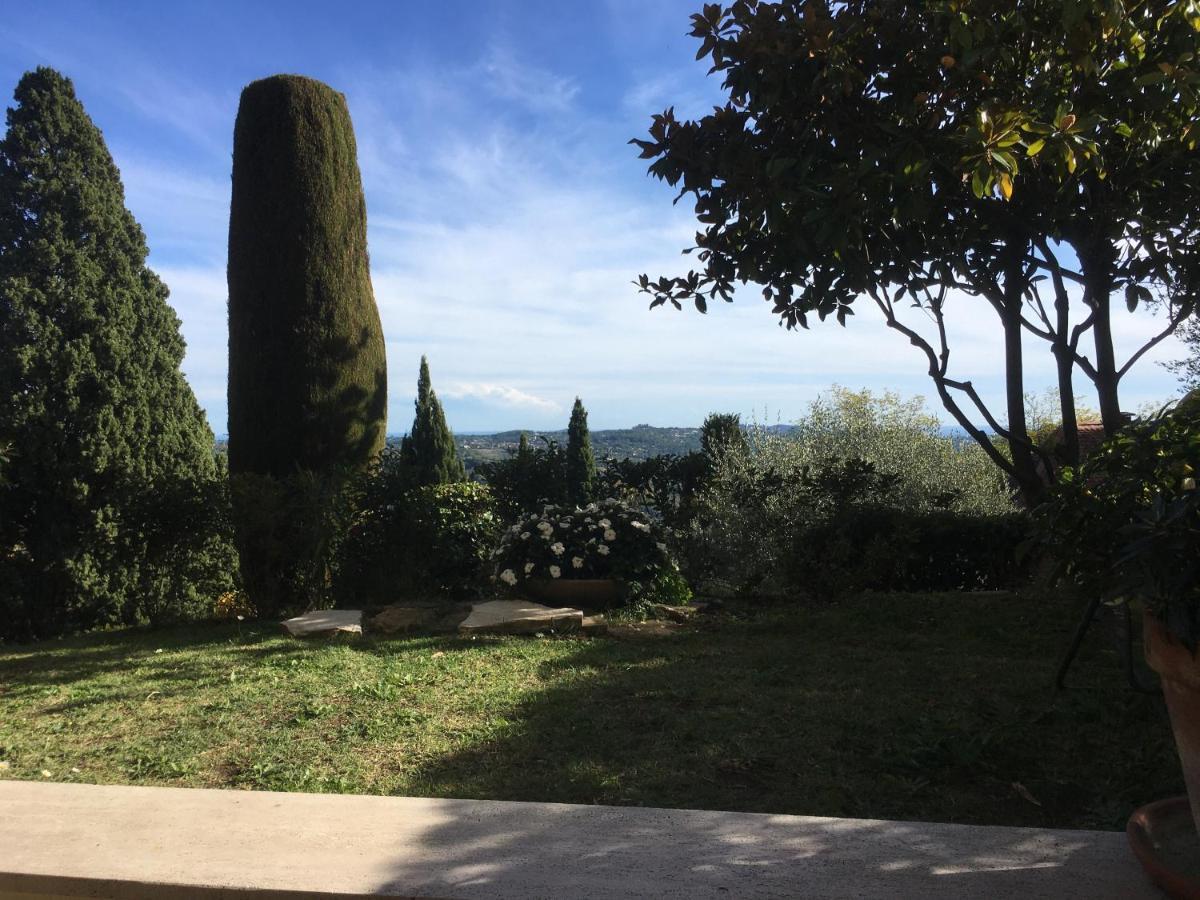 Clim Jardin Et Parking Prive -Piscine Tennis Et Park Vue Mer Grasse Exterior foto